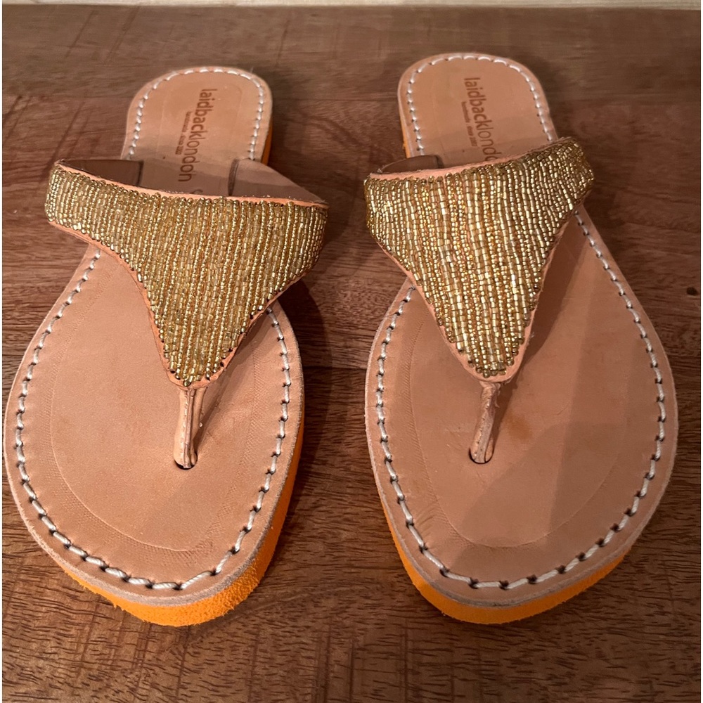 Laidback London Beaded Sandals/Free People